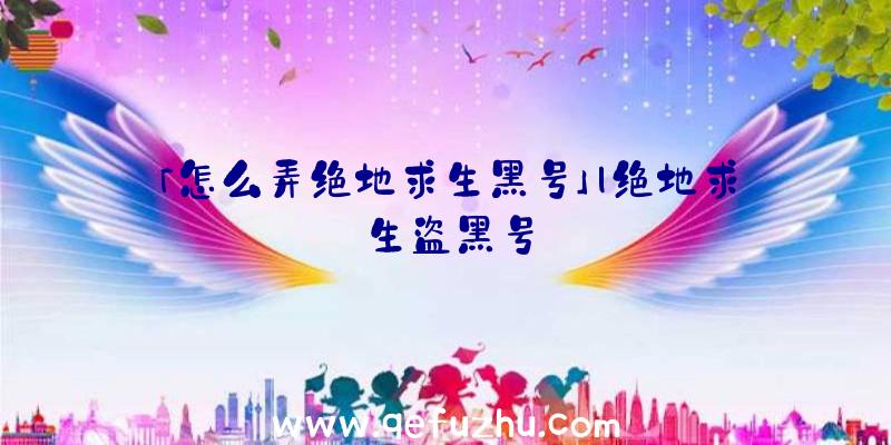 「怎么弄绝地求生黑号」|绝地求生盗黑号